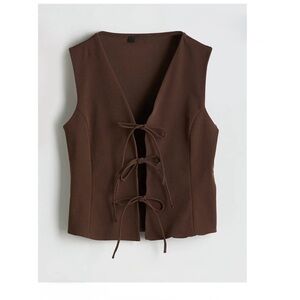 Good Luck Gem Vest Tie Top